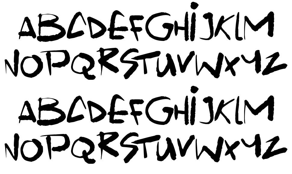 Scrawlamajig font Örnekler