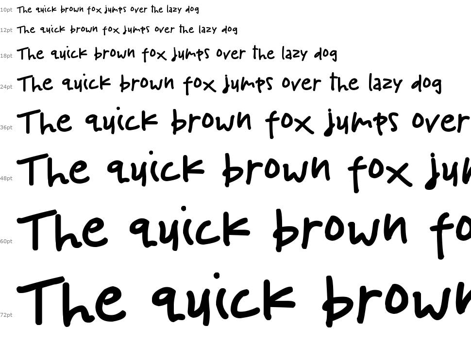 Scribble Child font Waterfall