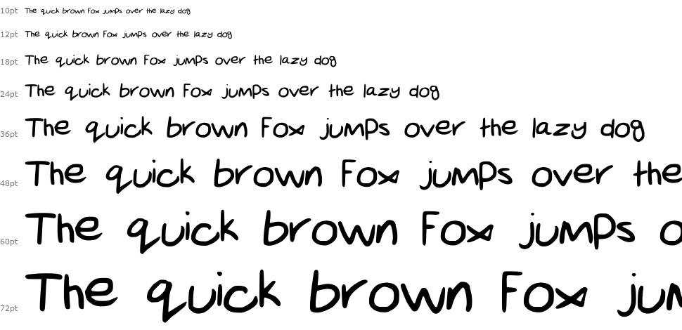 Scribble Hand font Waterfall