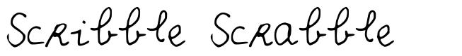 Scribble Scrabble шрифт