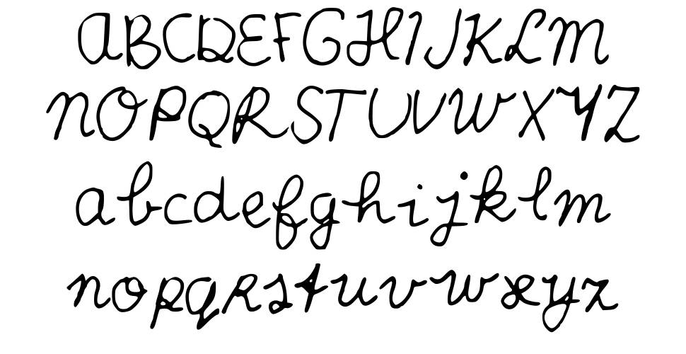 Scribble Scrabble フォント 標本