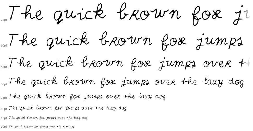 Scribble Scrabblefont waterfall