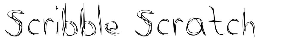 Scribble Scratch font