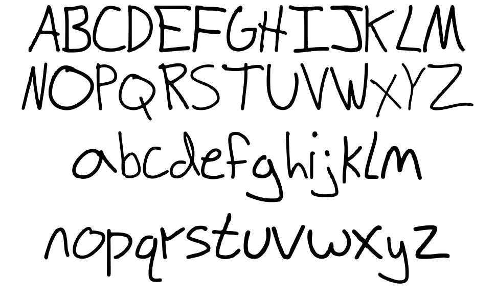 Scribble Zack шрифт Спецификация