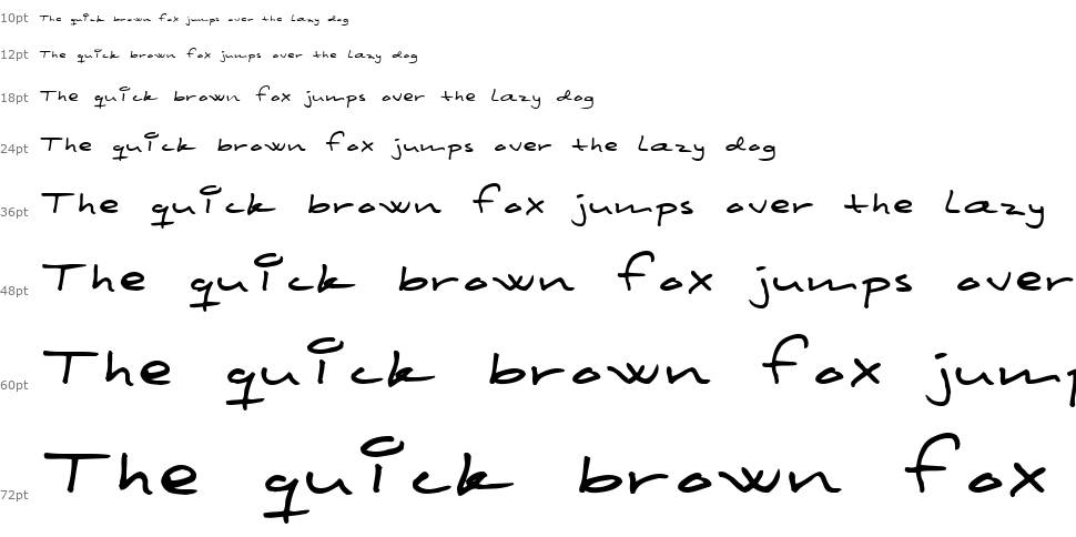 Scribbled Monkey шрифт Водопад