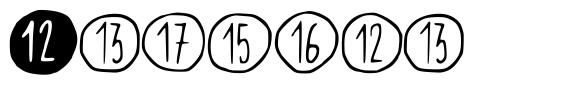 Scribynumbers font
