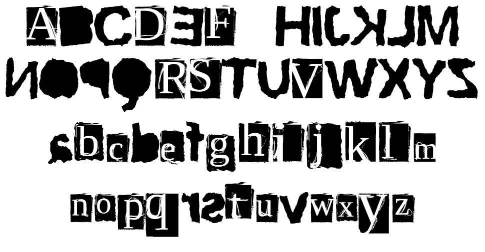 Script Serif czcionka Okazy