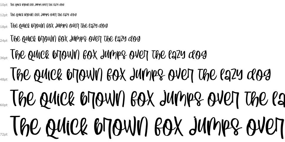 Scripted font Waterfall