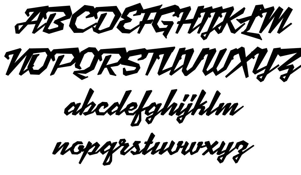 Scriptonite font specimens