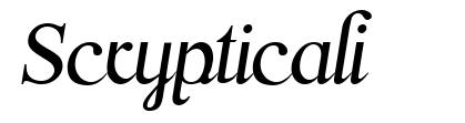 Scrypticali font