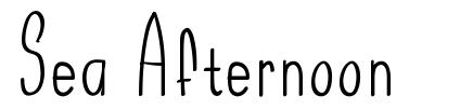Sea Afternoon font