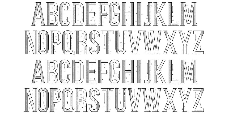 Sea Font font specimens