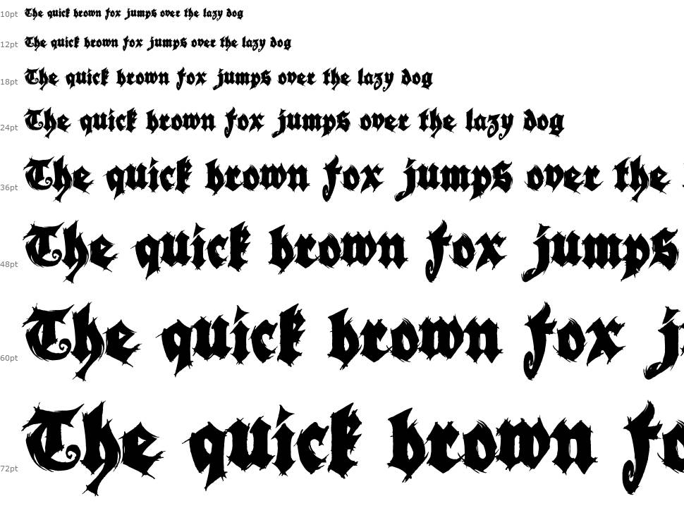 Season of the Witch Black font Şelale