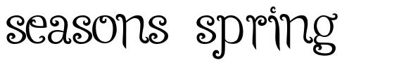 Seasons-Spring 字形
