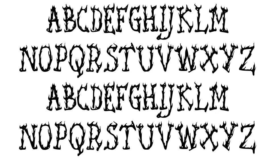 Seaweed Fire AOE font