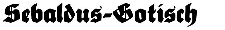 Sebaldus-Gotisch 字形