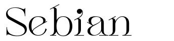 Sebian font