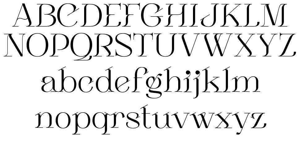 Sebian font specimens