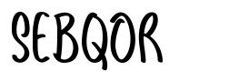 Sebqor шрифт
