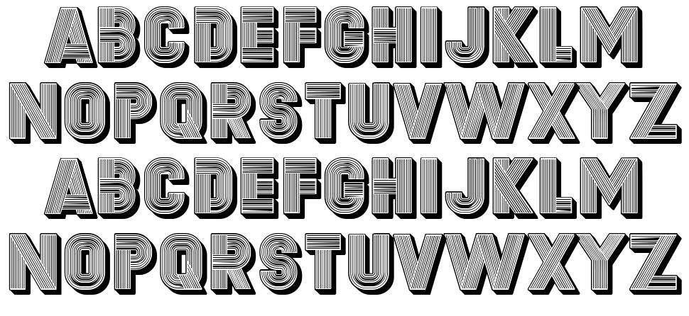 Second Channel font specimens
