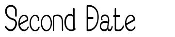 Second Date font