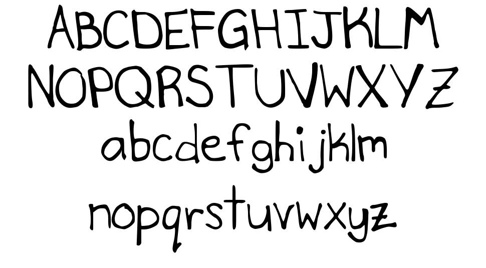 Secret Slob font specimens