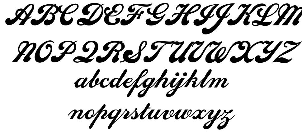 Sedona Script FLF font specimens