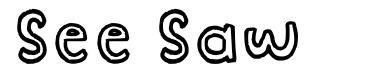 See Saw font