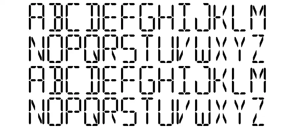 Segmentalfont specimens