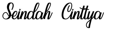 Seindah Cinttya font