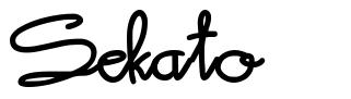 Sekato font