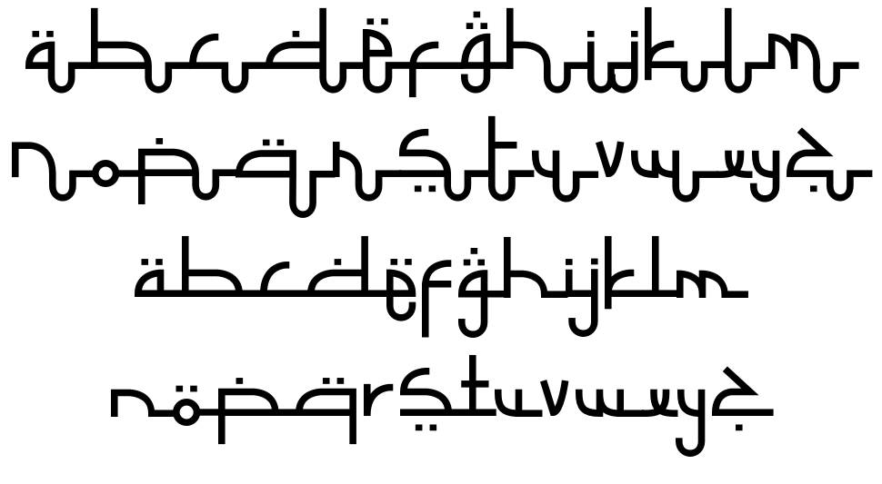 Selamet Lebaran písmo Exempláře
