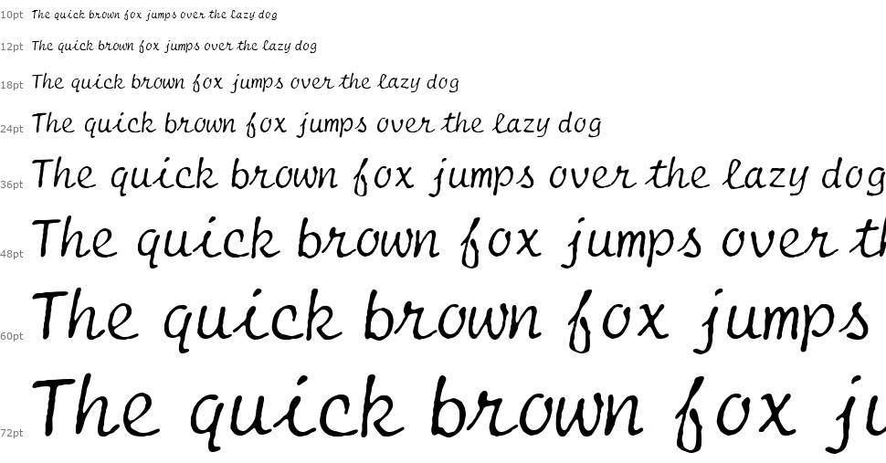 Selectric Script font Şelale