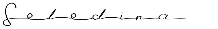 Seledina schriftart