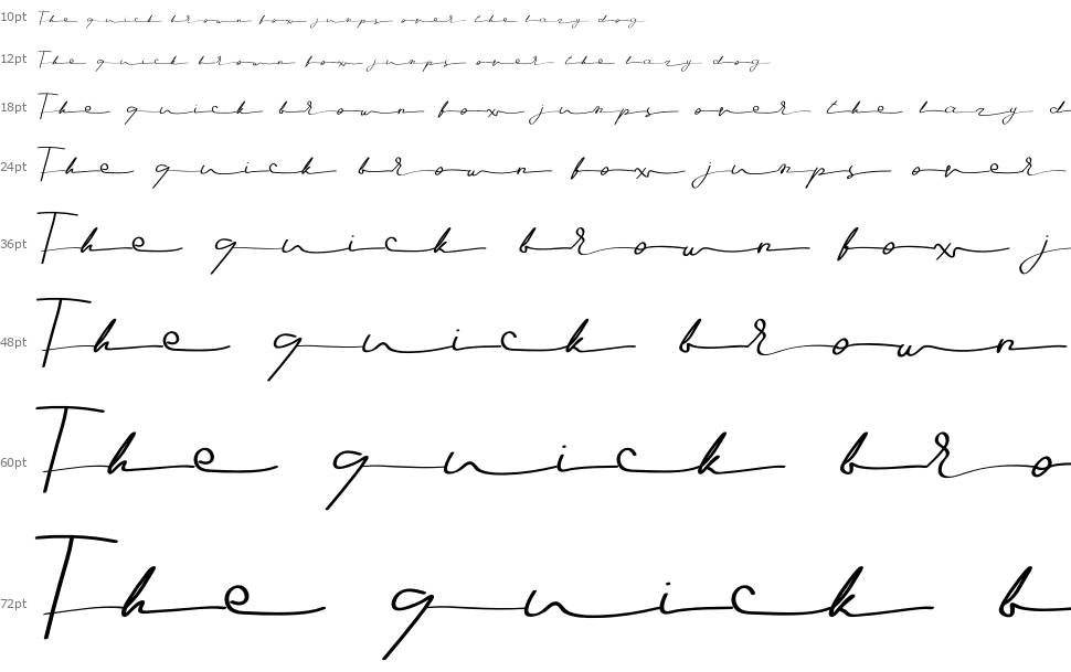 Seledina schriftart Wasserfall