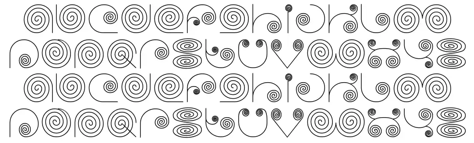 Self Regionfont specimens