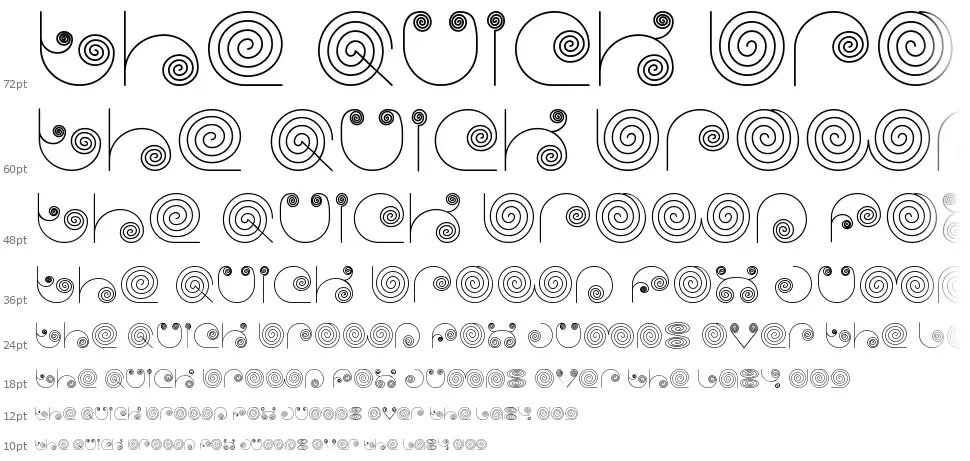 Self Regionfont waterfall