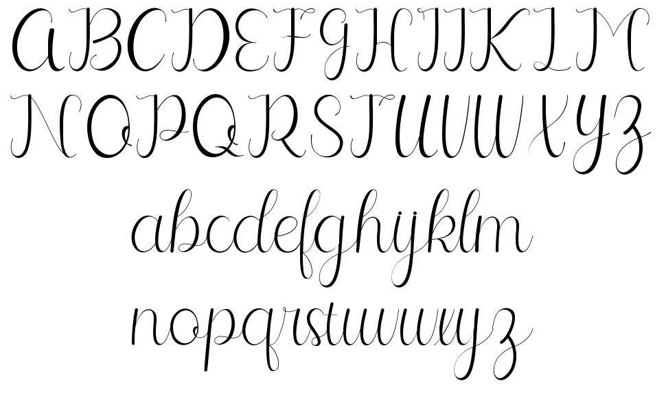 Selitta Script font specimens
