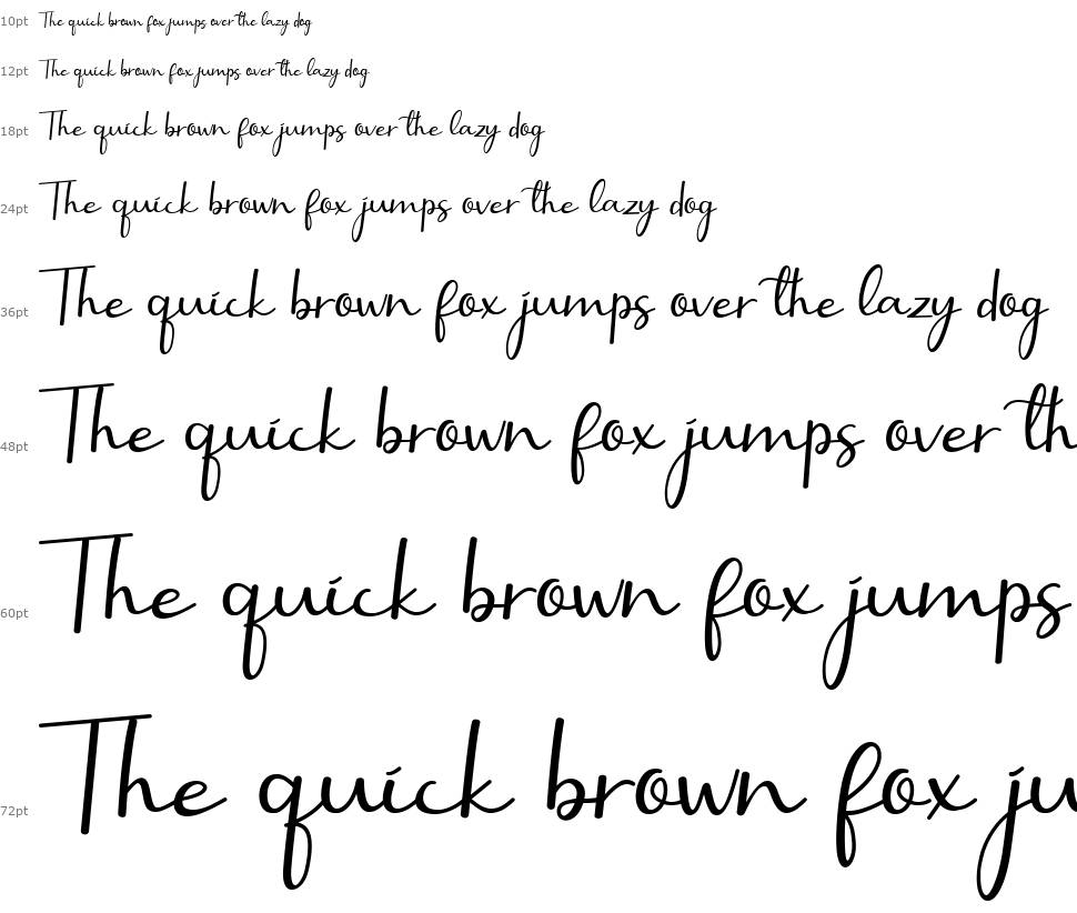 Selly Calligraphy font Waterfall
