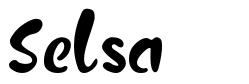 Selsa шрифт