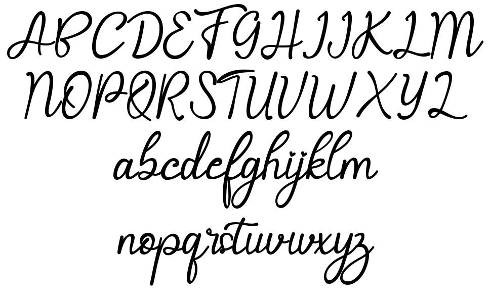 Selvia Cahya font Örnekler