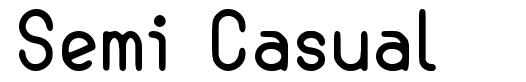 Semi Casual font