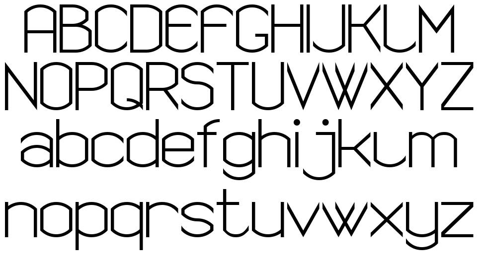 Semi Rounded Sans Serif 7 carattere I campioni