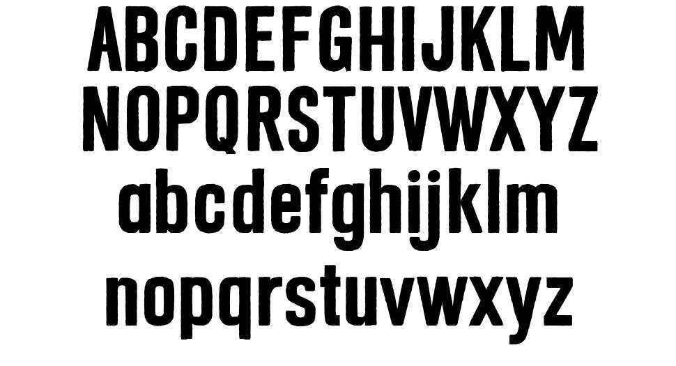 Semi Strong font specimens