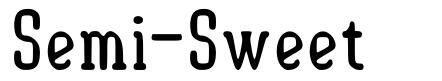 Semi-Sweet font
