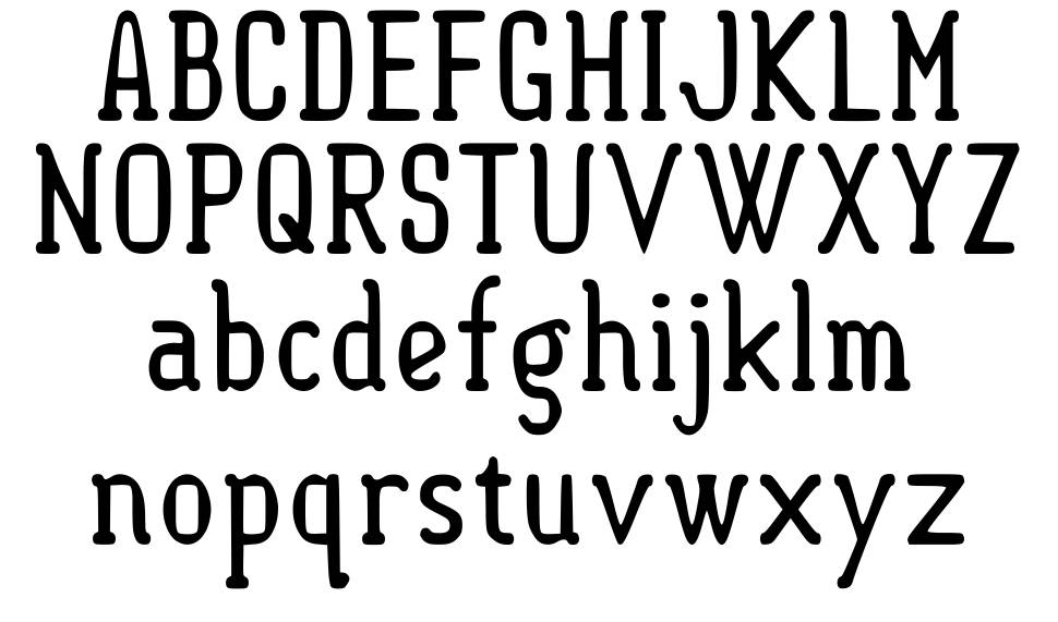Semi-Sweet font specimens