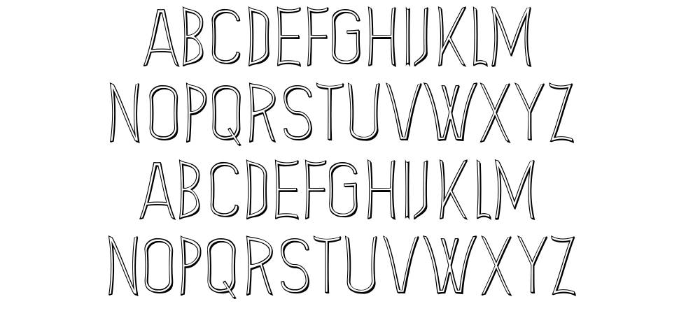 Sence font specimens