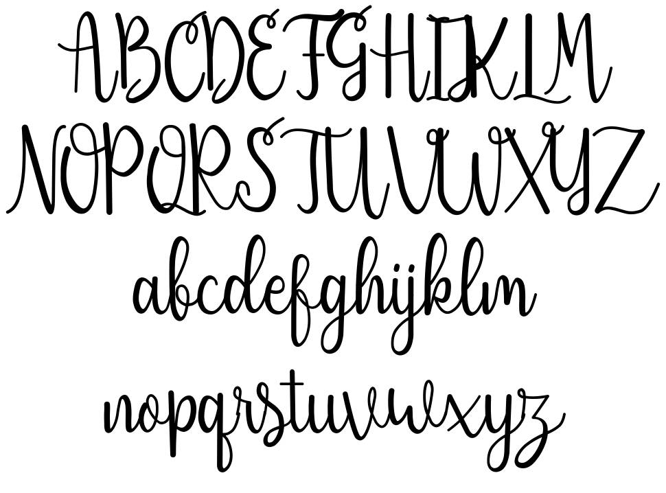 Sendica font Örnekler