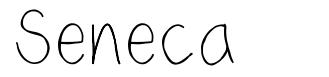 Seneca шрифт