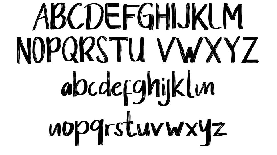 Senorita font Örnekler